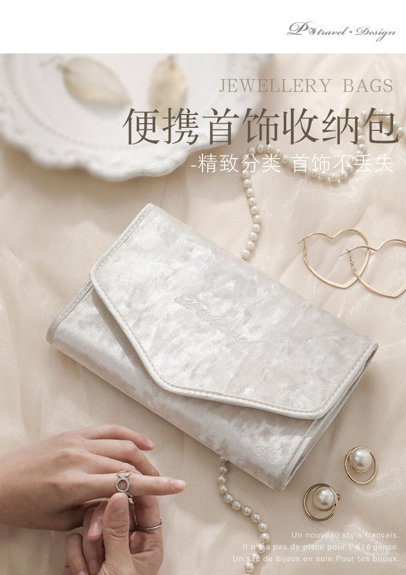 Source Factory New Jewelry Earrings Ring Necklace Pendant Watch Storage Bag Multifunctional Foldable