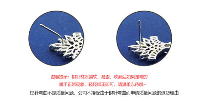 Japanese and Korean style clavicle chain simple new zircon water drop necklace dress temperament earrings jewelry two-piece bridal jewelry