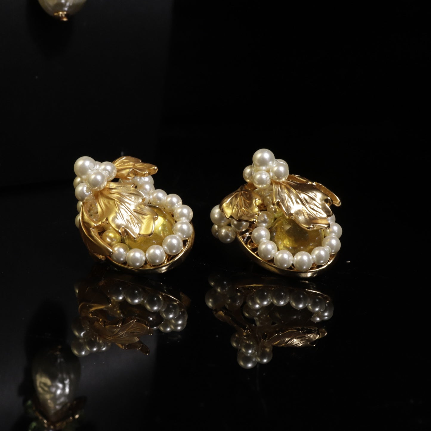 Middle Ancient Jewelry suit Baroque Water Drop vintage Court Style Elegant Retro Woolen Chain Pearl Earrings