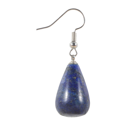 Tourism Memorial Natural Lapis Lapis Lapis Drop Earrings Jewelry European and American Fashion Casual Style Crystal Jewelry Earrings