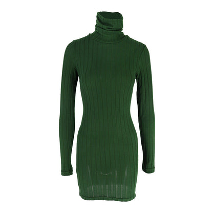 Ab480 Quality Model 2024 Spring Style Elegant Women's Polyester Long-Sleeve Round-Neck Bodycon Dress Wholesale from Manufacturer