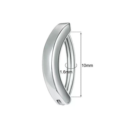 Trendy Amazon Cross-Border Minimalist Crescent Belly Button Ring Versatile Fashion Piercing Jewelry