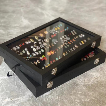 Ear Clip Ear Wire Jewelry Box Large Capacity Ring Necklace Bracelet Display Stand Ear Ring Ear Stud Earrings Storage Box