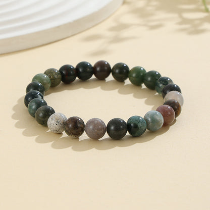 European and American Cross-Border Hot-Selling Popular Jewelry 8mm Natural Stone Bracelet Amethyst Tiger Eye Stone Agate Bracelet Jewelry