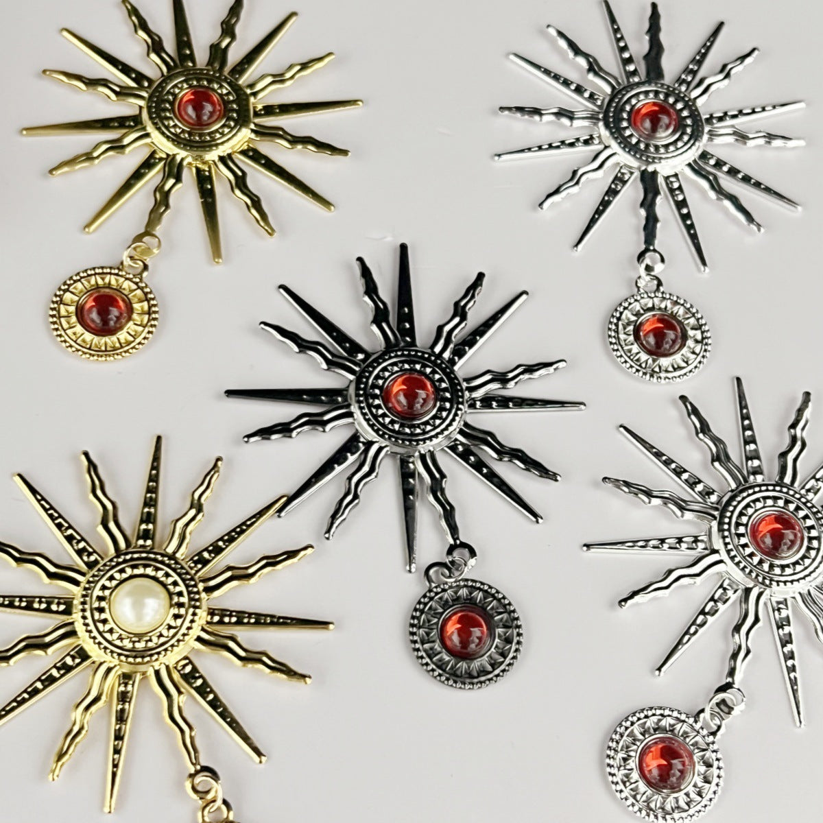 Pearl Sunflower DIY Jewelry Virgin Halo Baroque Lolita Dark Gothic Cos Headdress Style Accessories