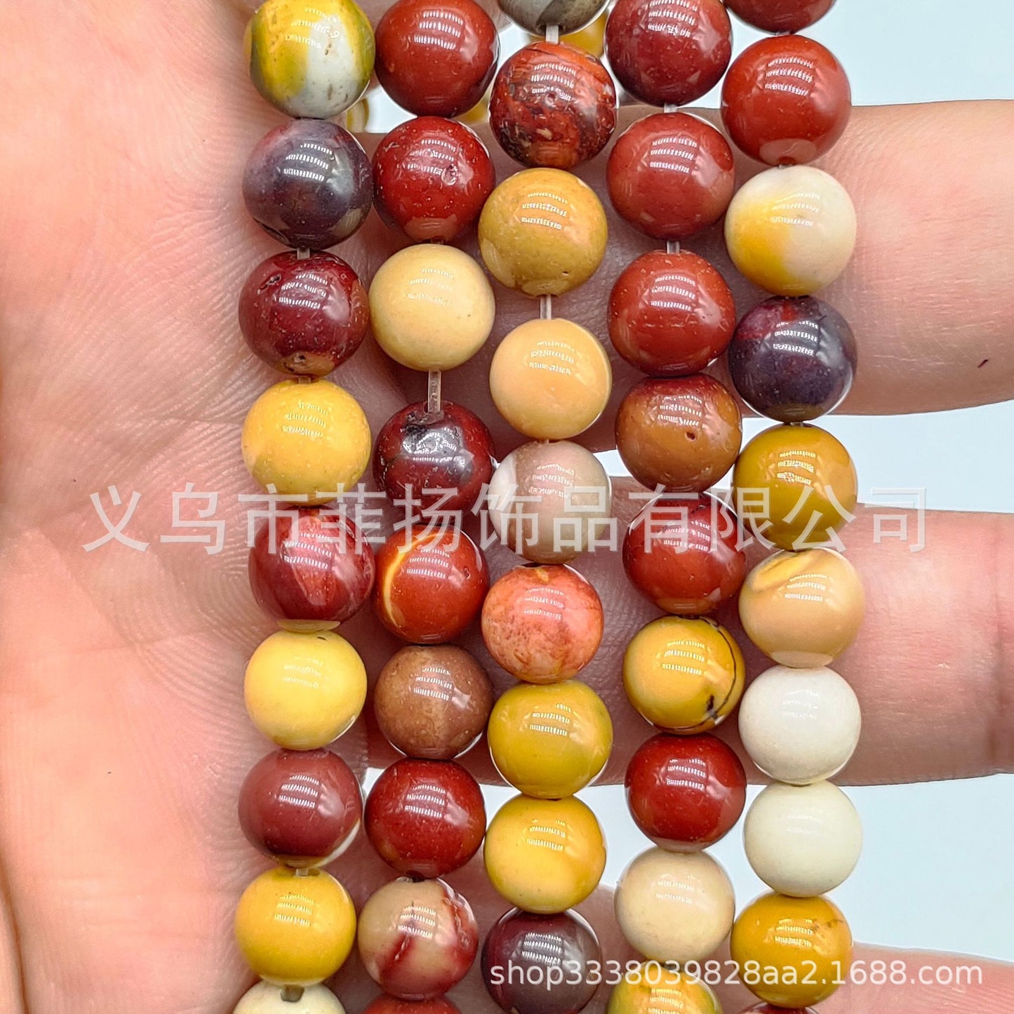 Feiyang Jewelry Miscellaneous Stone Round Beads Loose Beads diy Jewelry Accessories Beads Personalized Miscellaneous Stone Semi-finished Products Ready for Wholesale