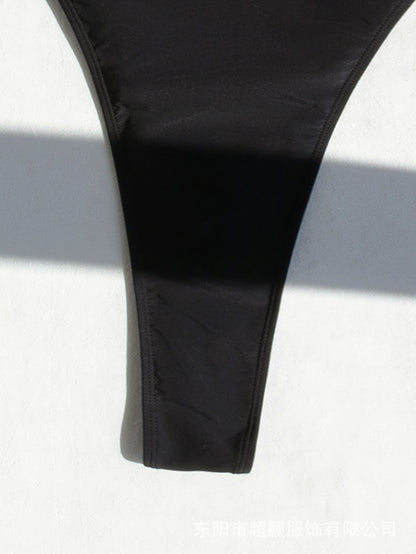 2024 new hot-selling backless one-piece swimsuit sexy slim swimsuit women's bikini foreign trade European and American beach wear