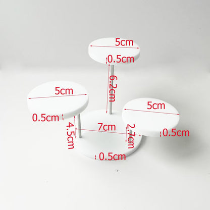 Hot sale acrylic ring jewelry display stand multi-layer round jewelry display stand plexiglass simple jewelry