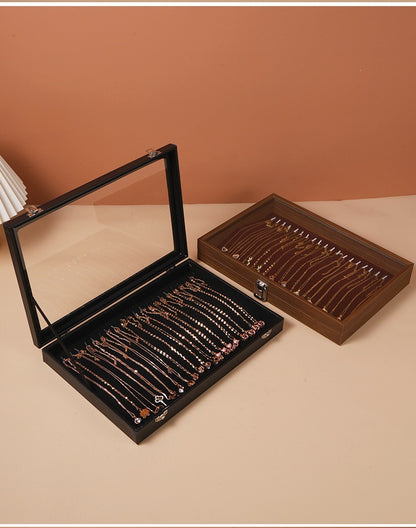 Dustproof Large Capacity Necklace Storage Box Snake Bone Chain Jewelry Box Bracelet Bracelet Jewelry Jewelry Display Box Necklace Box