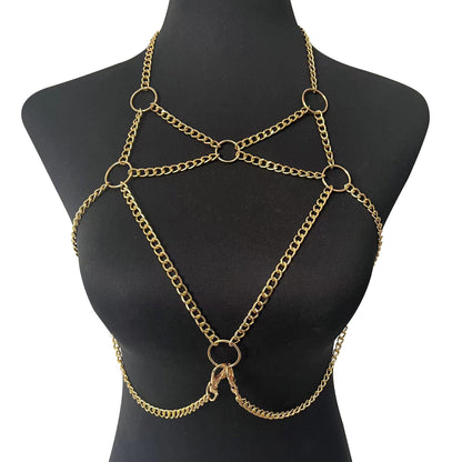 Bamboo such as clothing cross-border jewelry explosions supply sexy hollow chest chain nightclub hot girl body chain DL0005