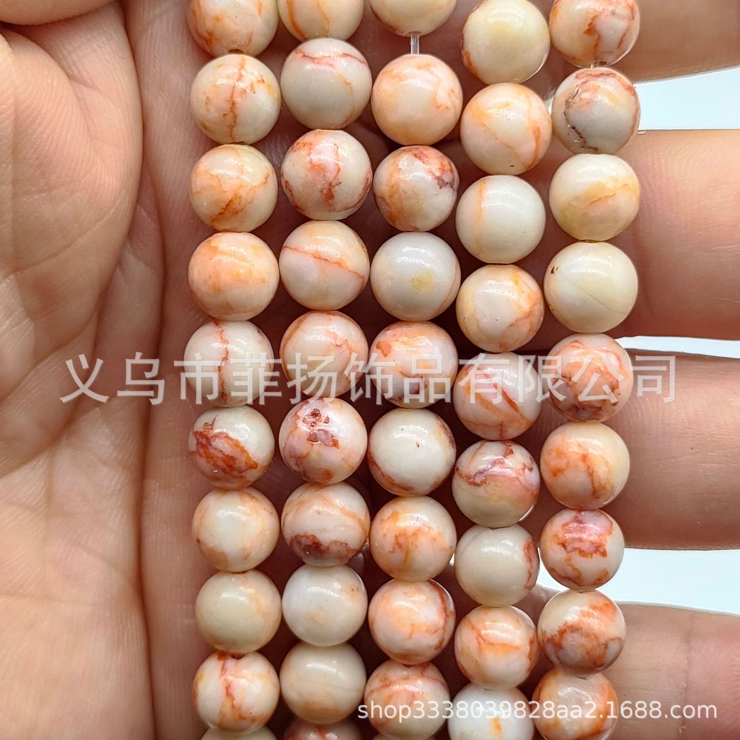 Feiyang Jewelry Miscellaneous Stone Round Beads Loose Beads diy Jewelry Accessories Beads Personalized Miscellaneous Stone Semi-finished Products Ready for Wholesale