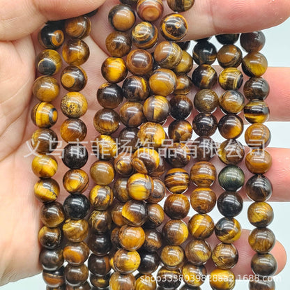 Feiyang Jewelry Miscellaneous Stone Round Beads Loose Beads diy Jewelry Accessories Beads Personalized Miscellaneous Stone Semi-finished Products Ready for Wholesale