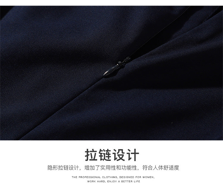 2023 Summer Fashion Temperament Stewardess Uniform Sleeve Business Wear Women's dress Hotel Jewelry Store Work Clothes