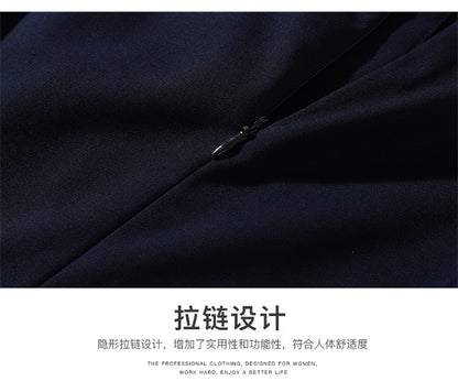 2023 Summer Fashion Temperament Stewardess Uniform Sleeve Business Wear Women's dress Hotel Jewelry Store Work Clothes
