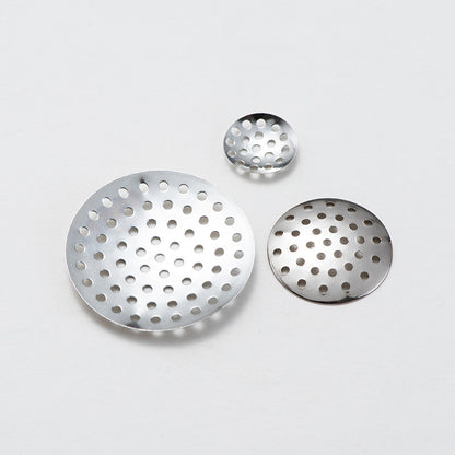 DIY Jewelry Accessories Multi-Hole Small Tray Mesh Plate Handmade Flower Tray Mesh Sheet Mesh Flower Brooch Base Weaving