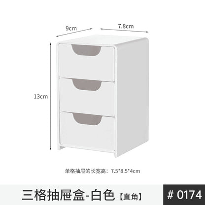 Mirror Cabinet Storage Box Desktop Cosmetics Lipstick Storage Rack Bathroom Bathroom Desktop Dressing Table Organization Box
