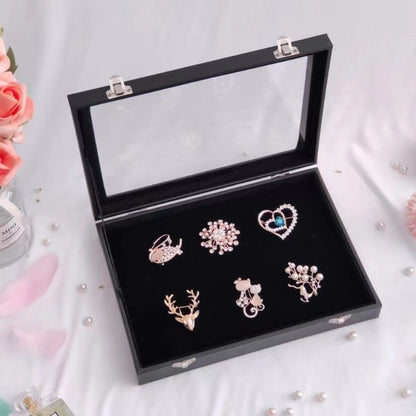 Ear Clip Ear Wire Jewelry Box Large Capacity Ring Necklace Bracelet Display Stand Ear Ring Ear Stud Earrings Storage Box