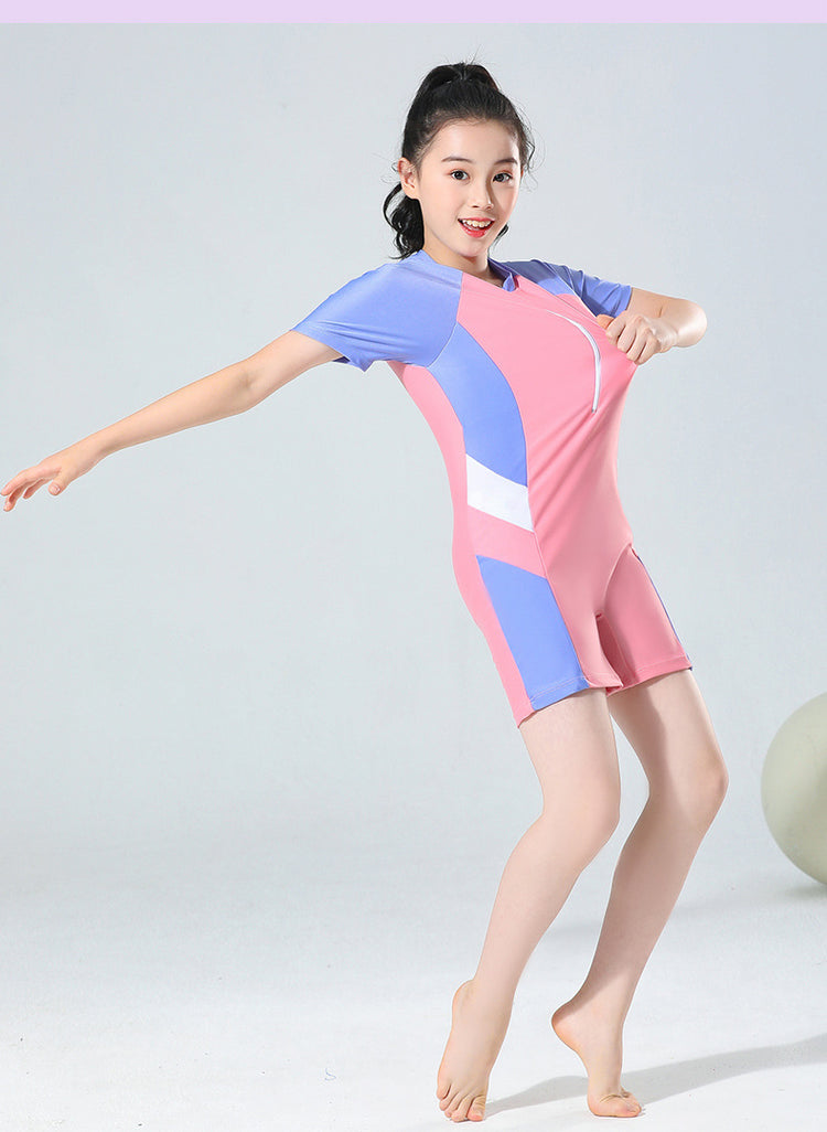 Children's Swimwear Girl's Summer Siansu Hot Spring 2023 New Style Small, Middle and Big Girl's Swimwear Professional Training Swimwear