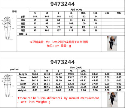 Jumpsuits Women One Piece V Neck Full Sleeve Tight High Waist Overalls Casual Sheath Long Pencil Pants Rompers Slim Fit Y2k