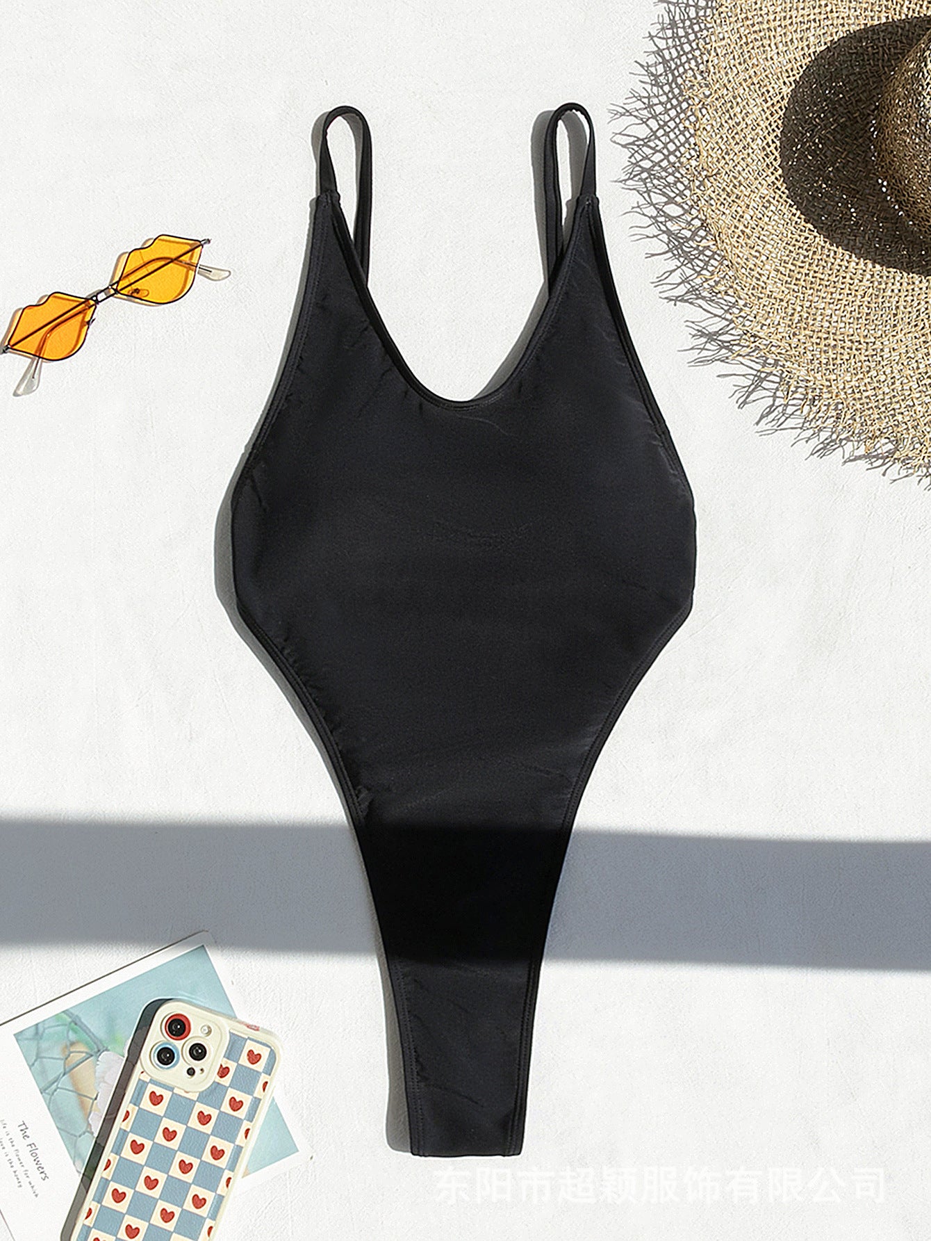 2024 new hot-selling backless one-piece swimsuit sexy slim swimsuit women's bikini foreign trade European and American beach wear