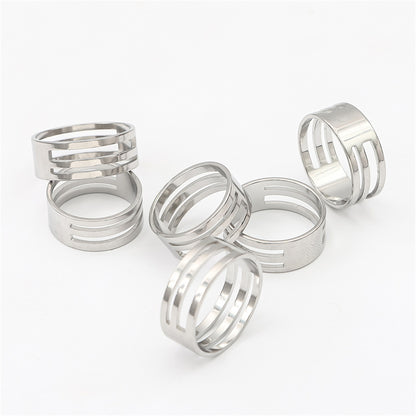 stainless steel ring auxiliary opening closed ring tool opener ring handmade diy material jewelry tool