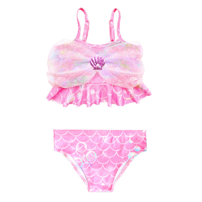 Girls Mermaid Swimsuit Mermaid Tail with Gauze Ariel Princess Swimsuit Children's Swimsuit