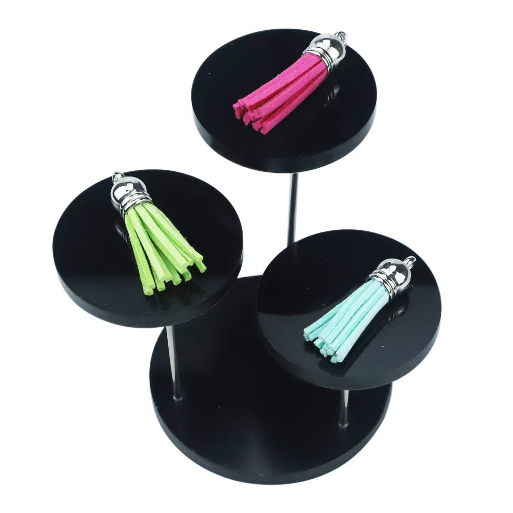Hot sale acrylic ring jewelry display stand multi-layer round jewelry display stand plexiglass simple jewelry