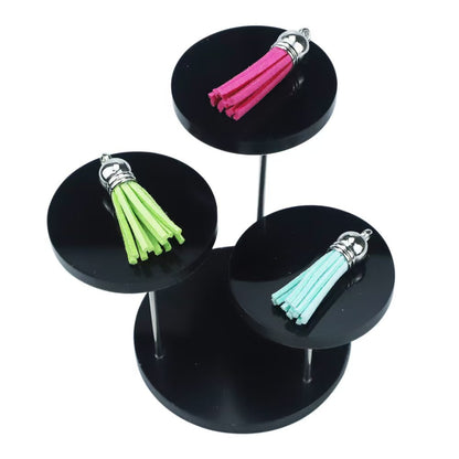 Hot sale acrylic ring jewelry display stand multi-layer round jewelry display stand plexiglass simple jewelry