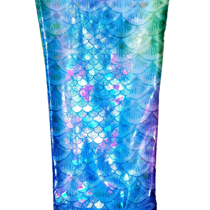 Girls' Mermaid Swimsuit Three-Piece Set Mermaid Tail Cross-Border Popular Bikini Swimsuit Beach Swimwear Shiny
