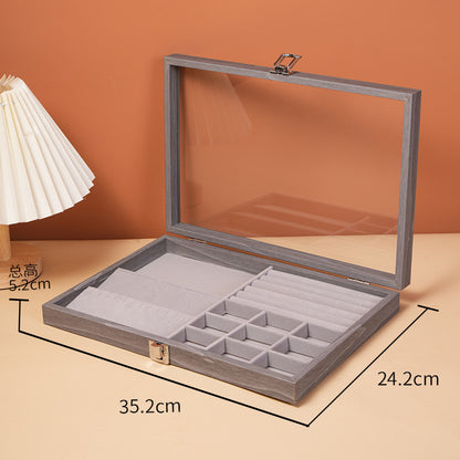 Dustproof Large Capacity Necklace Storage Box Snake Bone Chain Jewelry Box Bracelet Bracelet Jewelry Jewelry Display Box Necklace Box