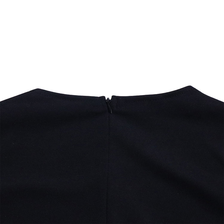 D3168 European and American Clothing Summer Office Dress Three-Quarter Sleeve Pleated Strap Professional Large Size African Dress