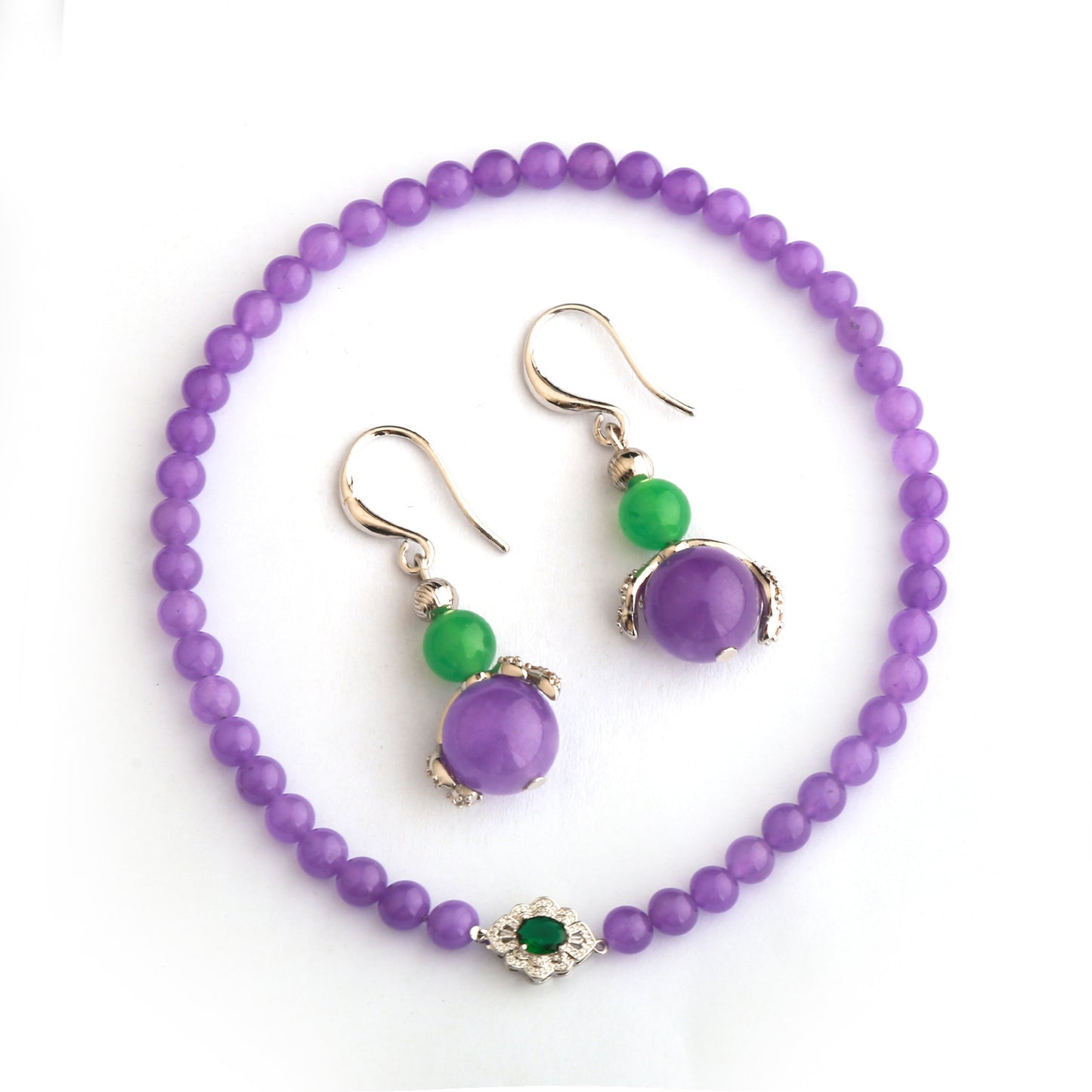 Bohemian Natural Stone Women's Long Necklace Seaside Fashion New Chinese Ethnic Style Medieval Jewelry Set