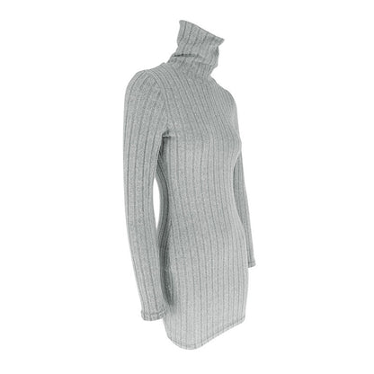 Ab480 Quality Model 2024 Spring Style Elegant Women's Polyester Long-Sleeve Round-Neck Bodycon Dress Wholesale from Manufacturer