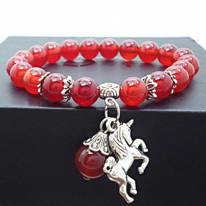 Red Agate Crystal Bracelet Women's Small Jewelry Bracelet Couple Jewelry Bracelet Jewelry Beaded Yiwu Small Commodity Jewelry