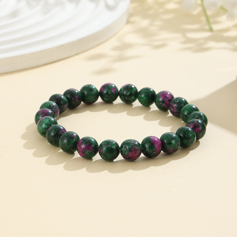 European and American Cross-Border Hot-Selling Popular Jewelry 8mm Natural Stone Bracelet Amethyst Tiger Eye Stone Agate Bracelet Jewelry