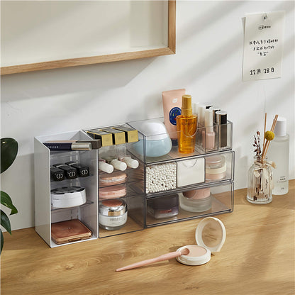 Mirror Cabinet Storage Box Desktop Cosmetics Lipstick Storage Rack Bathroom Bathroom Desktop Dressing Table Organization Box