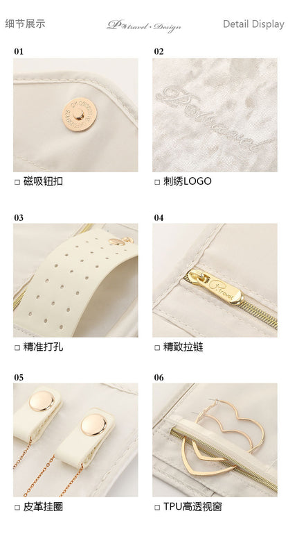 Source Factory New Jewelry Earrings Ring Necklace Pendant Watch Storage Bag Multifunctional Foldable