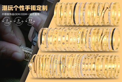 Cross-Border New Hot-Selling Fashion Personality Hip-Hop Stainless Steel Diamond Cross Pendant Necklace High-End Versatile Jewelry