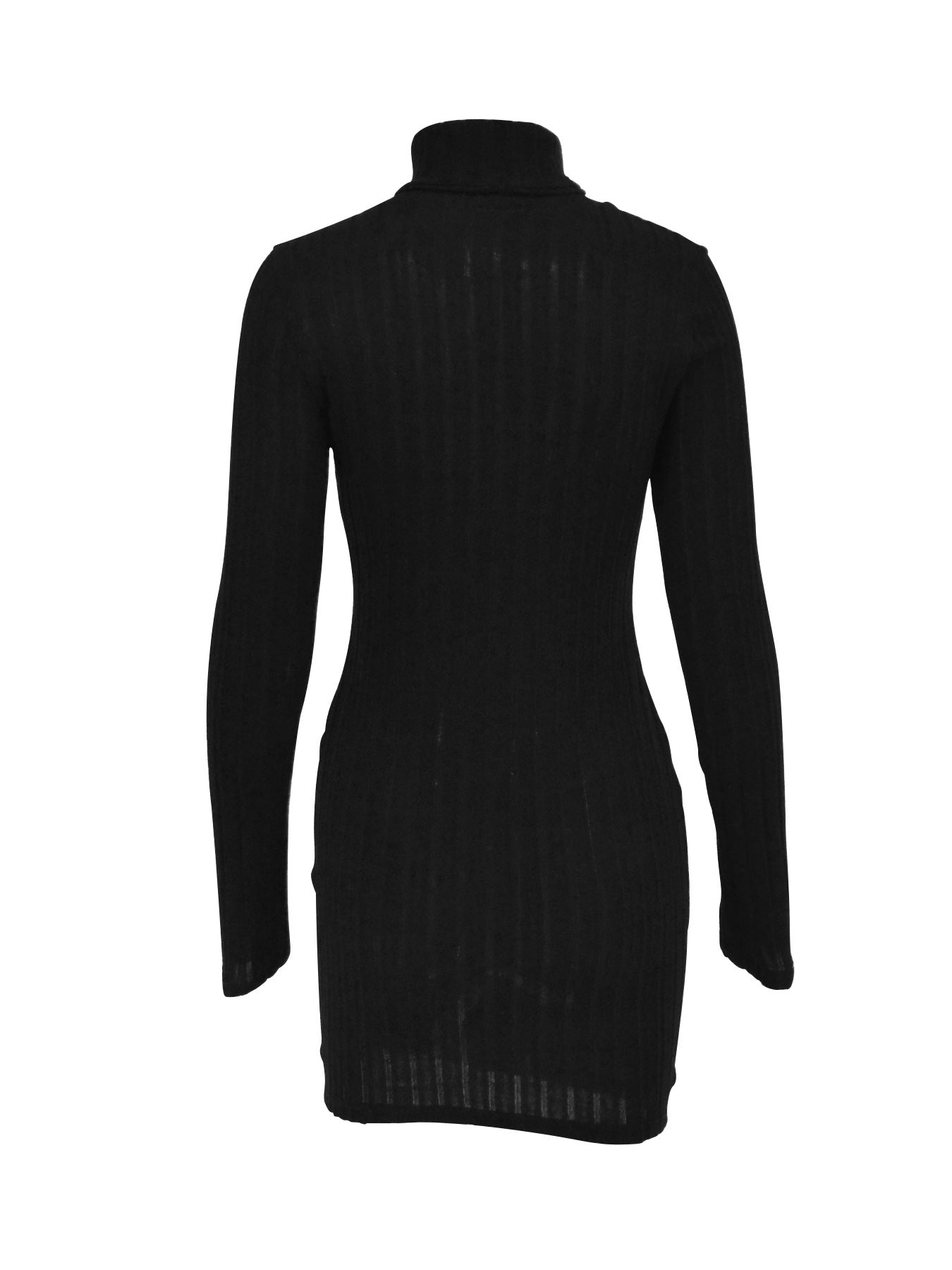 Ab480 Quality Model 2024 Spring Style Elegant Women's Polyester Long-Sleeve Round-Neck Bodycon Dress Wholesale from Manufacturer