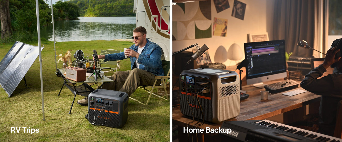 BLUETTI AC200PL Portable Power Station | 2400W 2304Wh Solar Generator  for Home Outdoor Backup Power Supply