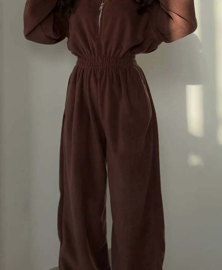 Sports and Leisure Contrast Color Jumpsuit Fashion Trend Street Jumpsuit Women’s Suit New Women Clothing