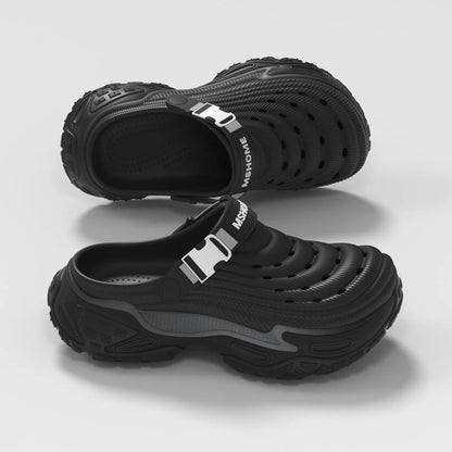 Clogs Platform Slippers Men Summer Luxury Designer Shoes Male Casual Sandals Fashion Indoor Outdoor Beach Slides Unisex Non-Slip