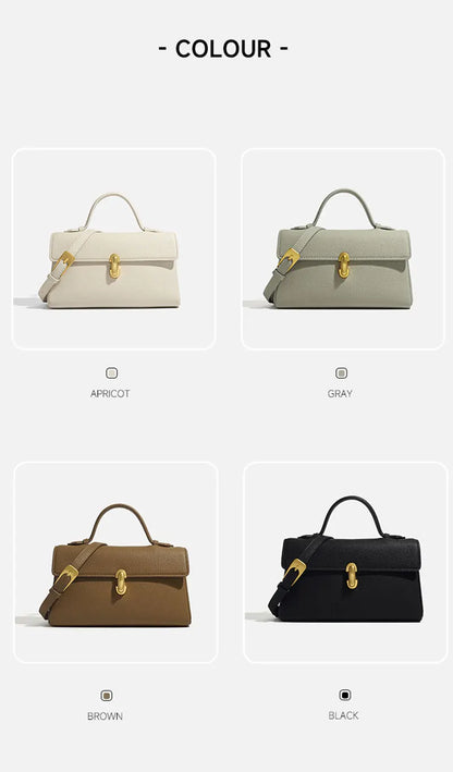 2025 New Women's Bag High Quality Genuine Leather Women Shoulder Bag Fashion Crossbody Square Bags Female Handbags