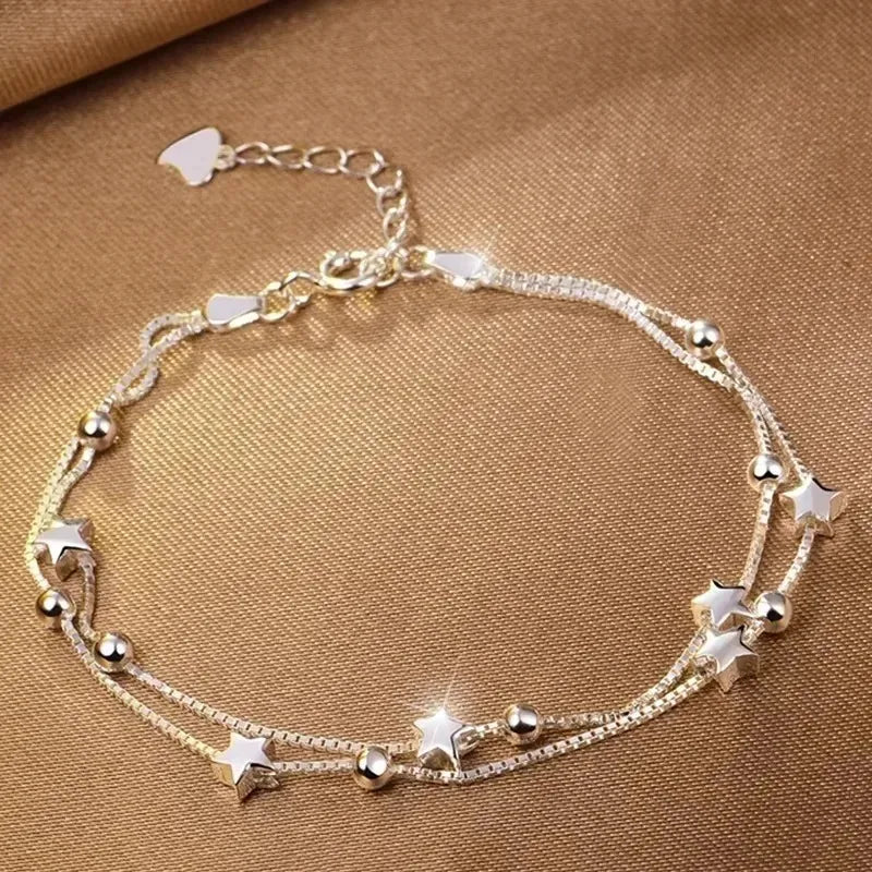 925 Sterling Silver Bracelet Woman Vintage Luxury Original Jewelry Accessories Fashion Designer Party Wedding Jewelry Gifts 2025