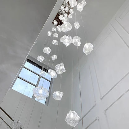 Light luxury home decoration pendant light, staircase light, living room pendant light, dining room light, indoor lighting