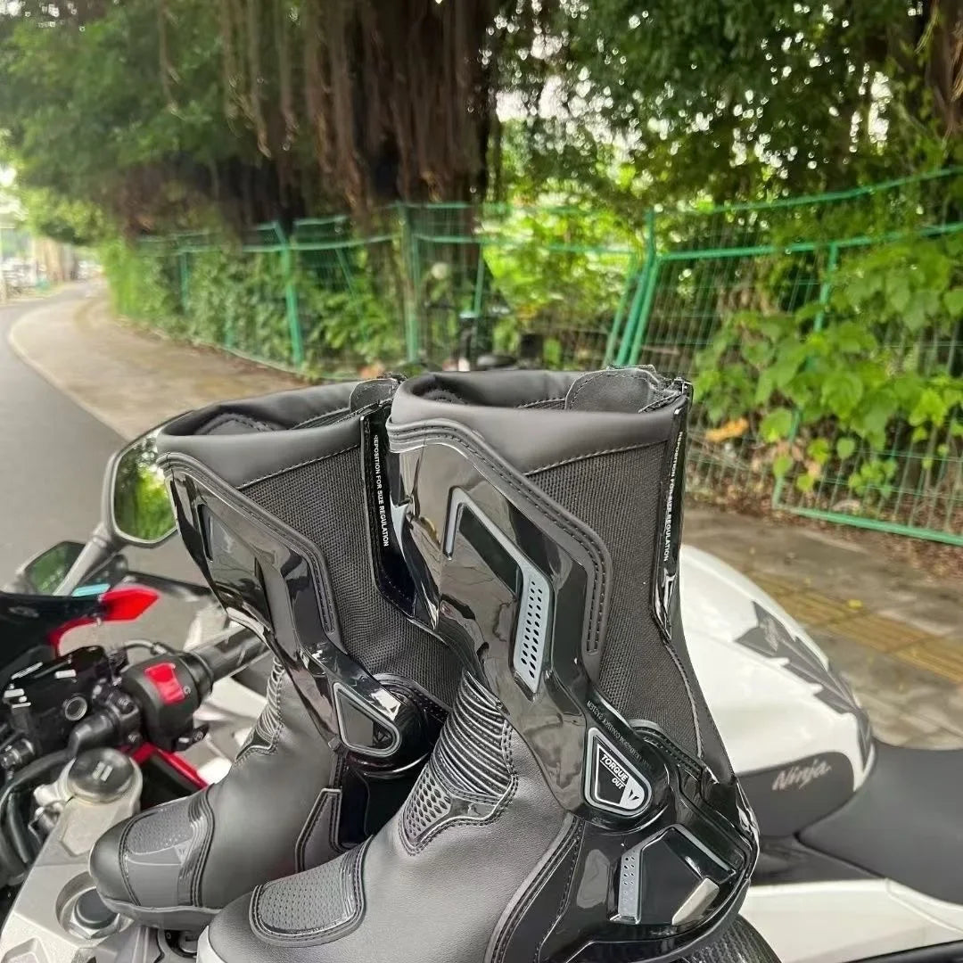 Torque 3 Off-Road Motorcycle Botas Professional Track Riding Boots Cowhide Waterproof Racing Anti-Collision for Rally Race shoe