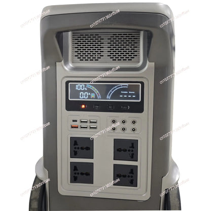 Trolley Style 3500W High Power Portable Outdoor Power Station Solar Charging Emergency Energy Storage Mobile Power Supply