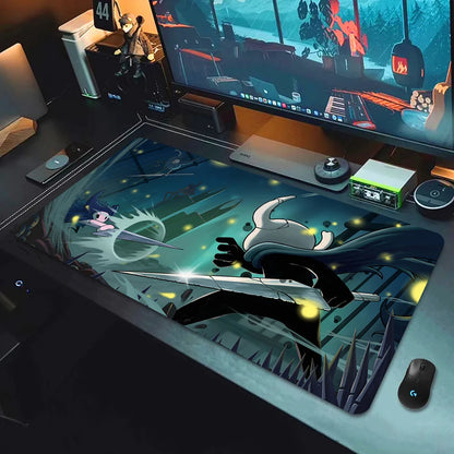 XXL New Game Wallpaper Hollow Knight Mousepad Laptops Keyboard Pad Mouse Pad Carpet Computer Accessories Non-slip Cool Desk Mats