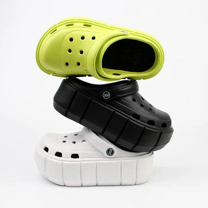 Women's Flat Shoes Non-Slip Slippers Women 7cm Height Sandals Luxury Brand Platform Heels Eva Clogs Fashion Girl Slippers