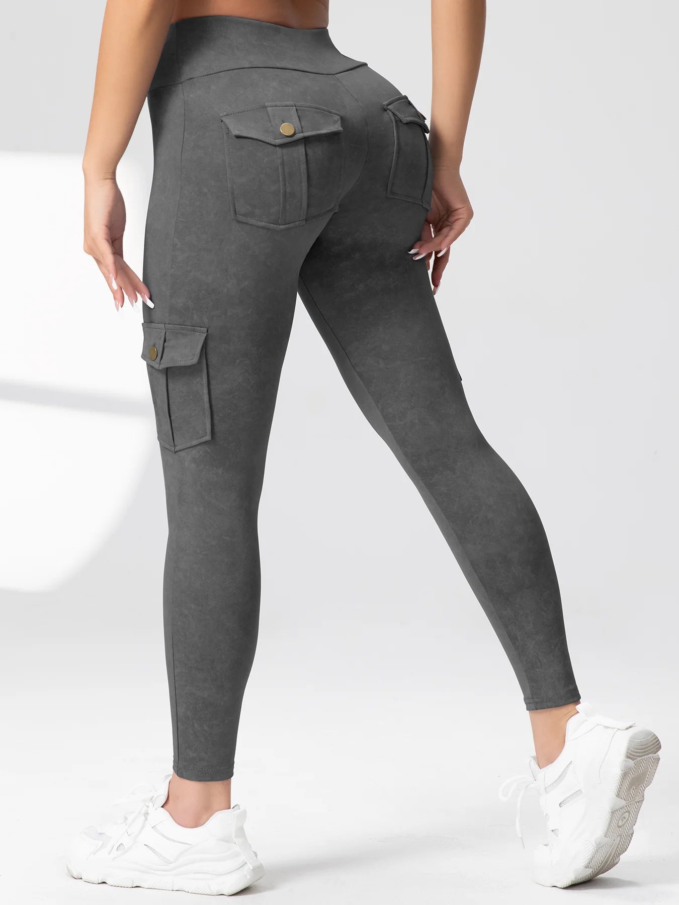 Pockets Gym Leggings Women High Waist Fashion Fitness Pants Skinny Stretch Outdoors Comfortable Sport  Leggings